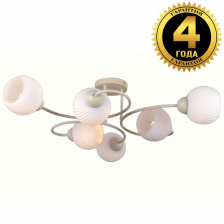 Потолочная люстра Скандинавская классика 81400/6C BEIGE GOLD