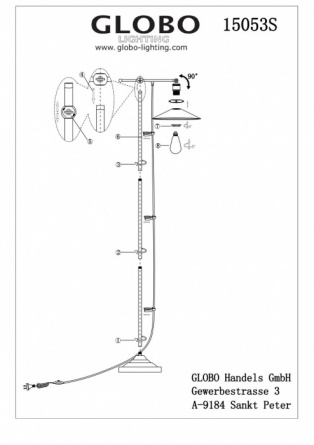 Торшер Lenius 15053S фото 2