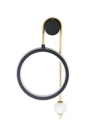 Бра Crystal Lux CORIDA AP25W LED BLACK/GOLD фото 1