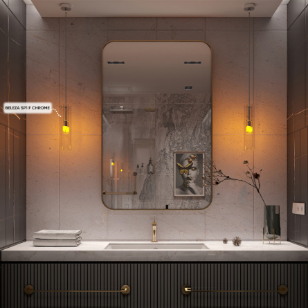 Светильник подвесной Crystal Lux BELEZA SP1 F CHROME фото 4