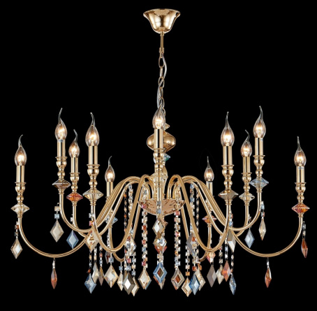 Бра Crystal Lux MERCEDES AP2 GOLD/COLOR фото 6