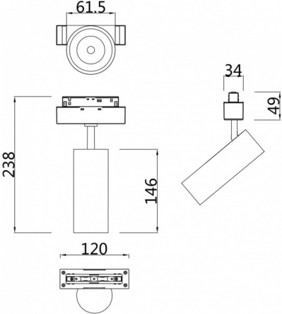 Трековый светильник Focus LED TR019-2-15W4K-W фото 2