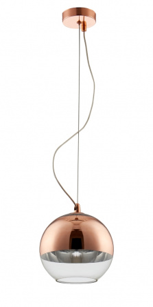 Светильник подвесной Crystal Lux WOODY SP1 D200 COPPER фото 1