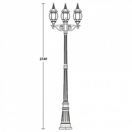 Наземный фонарь  83408SB W фото 2