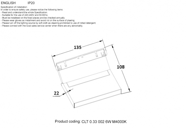 Светильник трековый магнитный CLT 0.33 002 6W WH M4000K фото 3