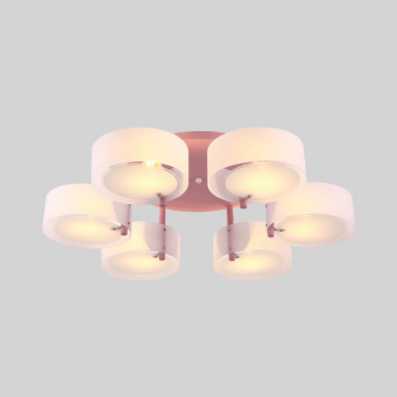 Потолочная люстра HEDDA D73 6 lamps Pink фото 1