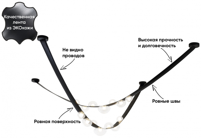 Бра Crystal Lux BOSQUE AP1 BLACK/TRANSPARENT фото 26